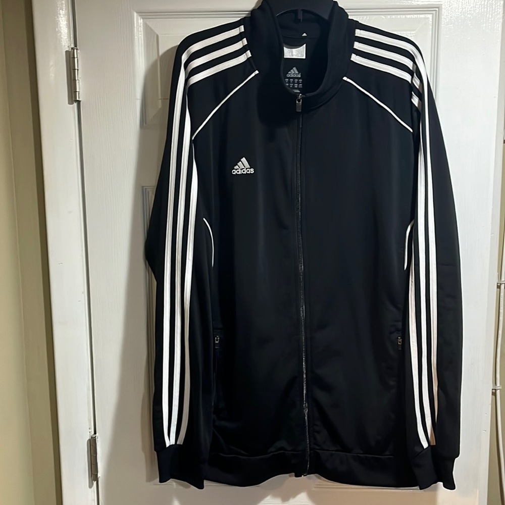 Adidas jump Set Full Zipper Up Mens XL & Adidas Climaproof Windbreaker Pants Med